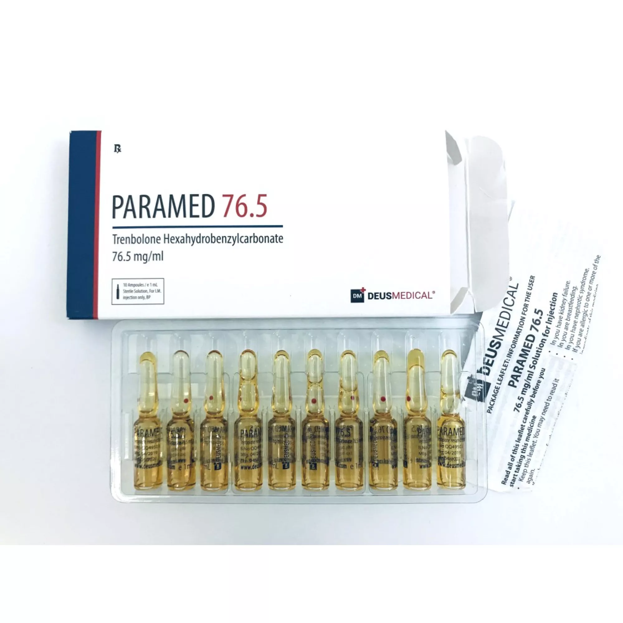 DEUS MEDICAL_PARAMED 76.5_Trenbolone Hexahydrobenzylcarbonate_DEUSPOWER_STEROIDS_BUY-2000x2000w Hexabolan - Deus Medical - 76.5mg/mL