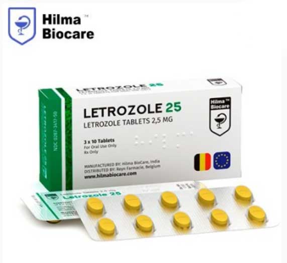 letrozole-femara-30 Letrozole - Hilma Biocare - 2.5mg - 30 Tabs