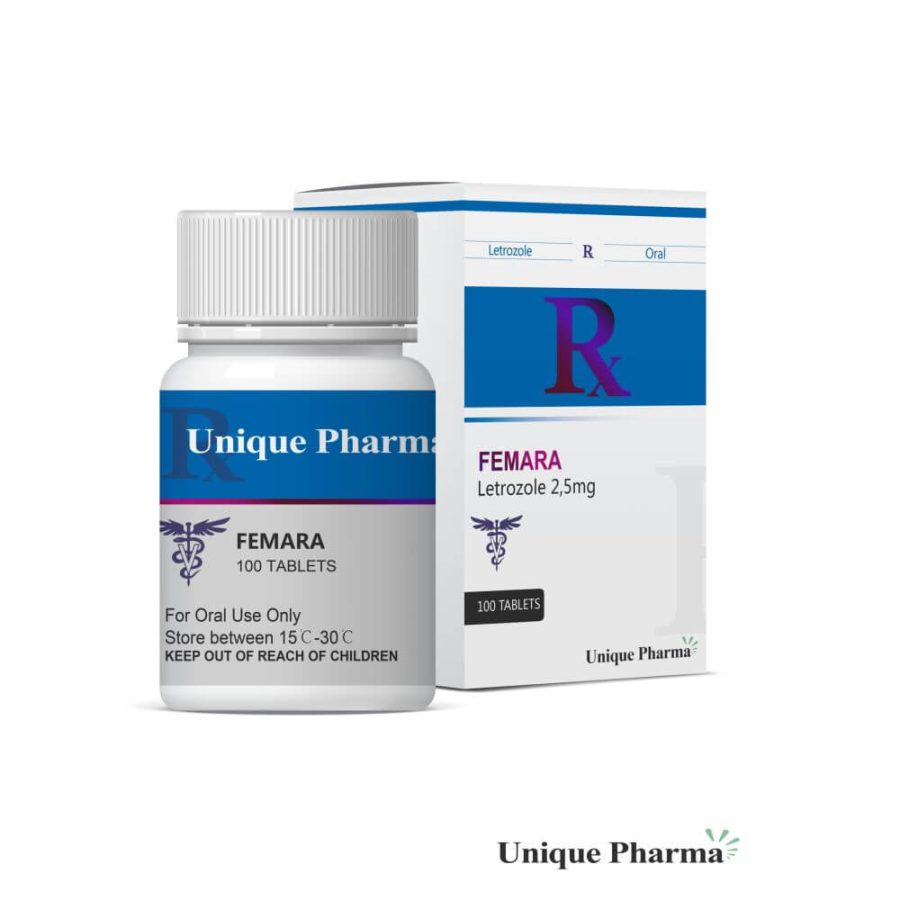 Femara – Unique Pharma – 2.5mg - 100 Tabs Femara – Unique Pharma – 2.5mg - 100 Tabs