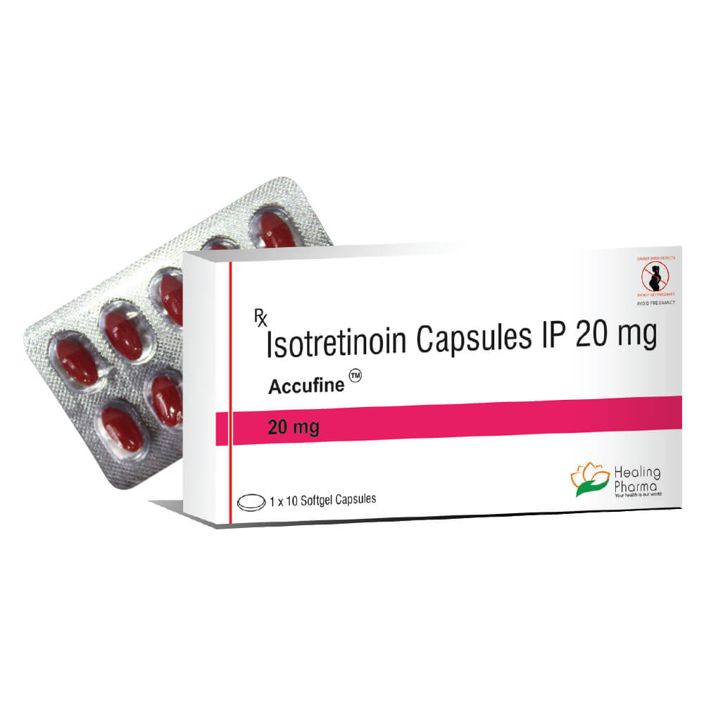 Isotretinoin-20-Healing-Pharma Accutane – Healing Pharma – 20mg - 10 Tabs